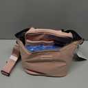 Mancro Breastmilk Cooler Bag Fits 6 Bottles Up to 9 Ounce, Insulated Baby Bottle Bag Comes with ice Pack and Shoulder Strap, Baby Bottle Cooler Bags for Daycare Nursing, Pink