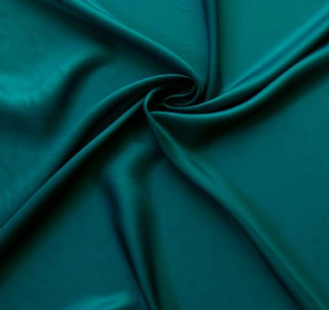Bemberg Lining, 48" Wide, Lining Fabric, 100% Rayon, Fabric by The Yard, Soft, Silky, Lightweight, Teal, 2 Yards