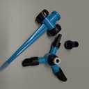 Garden Sprinkler, 360 Degree Rotating Lawn Sprinkler Large Area Coverage - Adjustable, Weighted Gardening Watering System