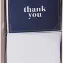 American Greetings Thank You Cards with Envelopes, Blue and White (50-Count)