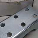 AX3R Round Post Adapter Brackets Compatible with Ghost Controls 3 inch Round Steel Posts for Automatic Gate Opener Systems Galvanized Steel Post Mounting Bracket with Installation Screws