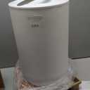 Pure Enrichment PureBliss Luxury Towel Warmer - Extra Large 20L Heats Towels, Robes, Blankets, or Clothing - Modern Bucket Design, 4 Heat Timer Settings & Auto Shut-Off (White & Brushed Silver)