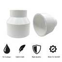 2PCS 3" x 2" PVC DWV Reducer Coupling Adapter (Socket x Socket) Schedule 40 Slip Reducing Coupling Pipe Fittings for Home Sewer Plumbing