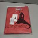 Women's Short Sleeve Cropped Cardigan Button Down Sweater Lightweight Knit Shrugs (Red, XL)