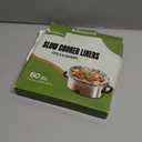 Slow Cooker Liners, 60 Cooking Bags, Large Disposable Pot Liner Plastic Bags for 3QT to 8QT Slow Cookers, 13 in. x 21 in.