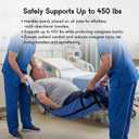 CoolShields Positioning Bed Pad with 8 Reinforced Handles, 40" x 48" Washable Waterproof Transfer & Sliding Sheet for Moving, Turning & Lifting Patients, Elderly, Bedridden & Incontinence Care