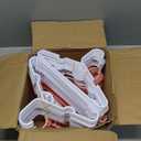 70 Stackable Nonslip Clothes Hangers - Adults Suit Hangers with 40 Additional Clips - Space Saving - Pink & White