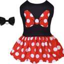 CuteBone Dog Mesh Dress Puppy Sundress Pet Outfit Summer Fashion for Small Dogs Girl Cat Clothes BF33XS-D, X-Small