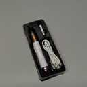 2 in 1 Eyebrow and Facial Hair Remover for Women Painless Flawless Electric Razor Epilator Trimmer Shaver with 18K Gold-Plated, USB Rechargeable, 360 LED for Eyebrow and Face Hair Removal (Crystal White)