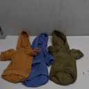 3 Pcs Small Dog Winter Hoodie Warm Soft Puppy Dog Hoodie Sweatshirts with Pocket Pet Clothes for Dogs Cat Costume, S: Weight: 6.6-9.4lb,Dark Color