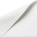 Rubbermaid Commercial Products Bath Tub and Shower Mat, 36-Inch X 18-Inch, White, Extra Long, Machine Washable, Safti-Grip Non-Slip Bathroom Mat with Suction Cups for Home/Hotel/Shower/Bathtub