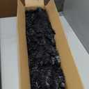 658 Tips Artificial Pencil Christmas Tree Halloween Tree, 6ft Pure Black Skinny Xmas Tree with Metal Stand Perfect for Christmas/Halloween/Easter/Parties/Holiday Indoor Outdoor Decoration