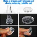 2 x 10pcs Breast Pump Replacement Parts for Momcozy S12 Pro/S9 Pro, Include 6pcs Silicone Duckbill Valves and 4pcs Silicone Diaphragms BPA-Free Wearable Breast Pump Accessories