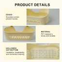 2 x suntree Suction Cup Shower Caddy - Strong Hold, Holds 22lb, No Drill Needed, Waterproof Bathroom Shelf Organizer for Shampoo Bottles, Cream White