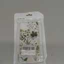 Cioroper Designed for iPhone 12(2020)/ iPhone 12 Pro(2020) 6.1inch Case, Cute Crystal Clear Protective Cover, Green Plants Flowers Floral Design[Not-Yellowing]Shockproof Slim Fit Designs for Women, Girls