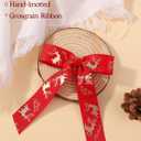 3 x doboi 6 Pcs Christmas Hair Bows for Girls - 4.3 Inches Handmade Toddler Bows With Alligator Clips - Glitter Hair Accessories for Baby Girls Teens Kids