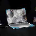 Laptop Case for Dell Pro 16 Plus PB16250 PB16255 16 All Inclusive Drop Case PU Leather Inside Pocket Cover (Sky Blue)