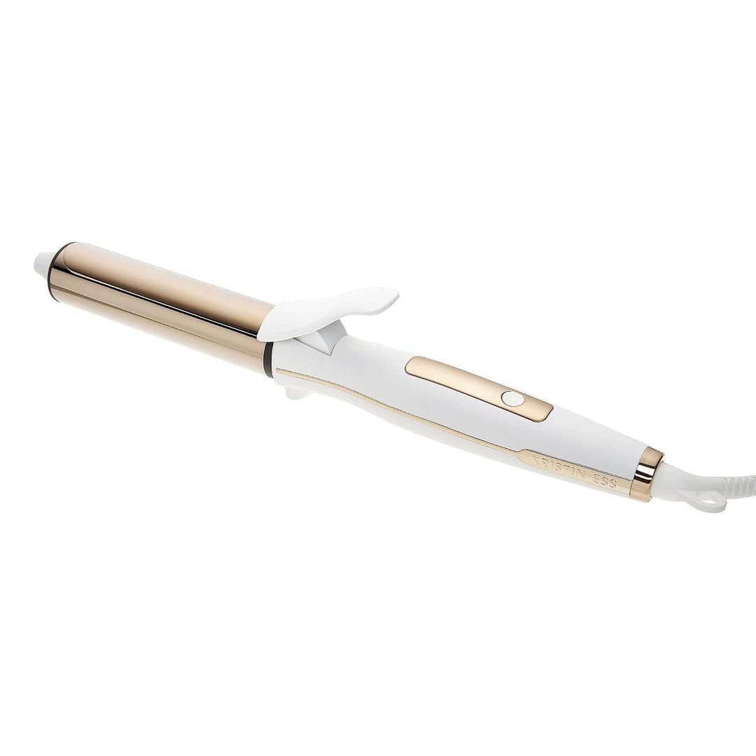 Kristin Ess Hair 1 1/4" Titanium Curling Iron for Beach Waves + Curls for Medium and Long Hair, Smoothing + Frizz Control, Dual Voltage, Auto Shut-Off