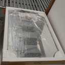 ANDY STAR Brushed Nickel Mirror 24x36 Inch, Scalloped Bathroom Mirror, Silver Vanity Mirror in Anti-Rust Stainless Steel Metal Thin Frame Deep 1, Wall-Mounted Mirror (Horizontal/Vertical)