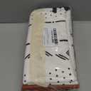 Tosewever Boho Geometric Throw Pillow Covers 18 x 18 Set of 4, Modern Stripe Farmhouse Decorative Faux Leather Cotton Pillowcase for Bedroom Living Room Couch Bed Sofa Home (Black/White, 18" x 18")