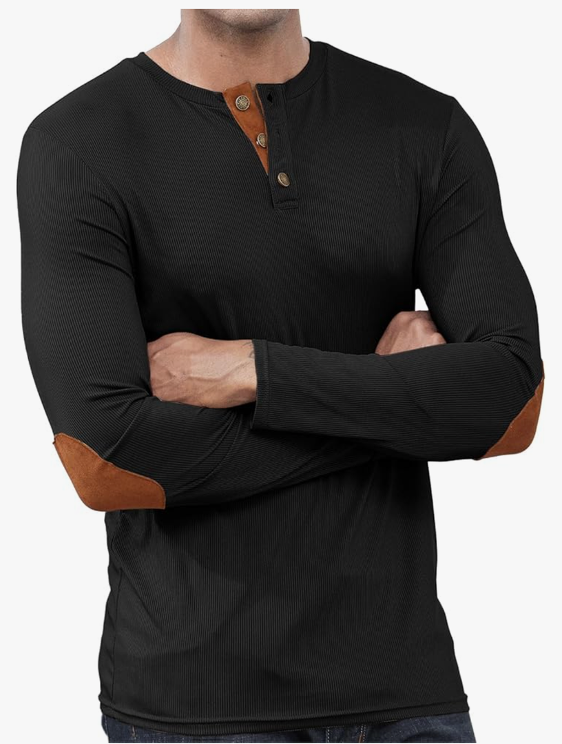 Lexiart Men's Fashion Henley Shirts 3 Button Long Sleeve T-Shirt Slim Fit V-Neck Tee, L Lexiart Men's Fashion Henley Shirts 3 Button Long Sleeve T-Shirt Slim Fit V-Neck Tee, L