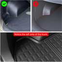 powoq Fuel&Hybrid Cargo Mat Compatible with 2023-2026 Kia Sportage Cargo Liner Trunk Mat TPE Backrest Liner Replacement for 2023-2025 2026 Kia Sportage Accessories (Trunk Mat with Backrest Mats)