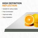 Delma Wall Mirror,Full Length Mirror Tiles for Wall Decor, Modern Full Body Mirror for Home, Office, and Gym（Glass, 16''x12''x 6PCS）
