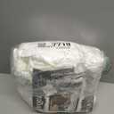 100% Washed Cotton Duvet Cover Queen Size, White Linen Like Breathable Natural Bedding Set (No Comforter), 90x90 Inches