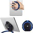 Tablet Stand Adjustable Universal Tablet Hand Strap Holder, 360 Degrees Handle Grip Compatible with iPad Pro 9.7/10.5, Air Mini Surface Pro, Samsung Huawei Tablet (Bule) (BLUE)