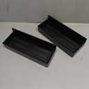 Magnetic Spice Rack for Refrigerator, Kitchen Organizer and Storage Shelf, Black (4 Pack) (4 Pack, Black)