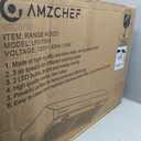 AMZCHEF Under Cabinet Range Hood 30 Inch, 750CFM Stainless Steel Kitchen Stove Vent Hood 3 Speed Exhaust Fan Button Control LED lights Dishwasher-Safe Baffle Filters Three Outlet Design