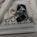 Pipishell 3 Tier Rolling Cart Organizer, Plastic Rolling Cart with Lockable Wheels & Reinforced Handle, Lightweight Utility Cart Storage Cart for Nursery, Kitchen, Bathroom, Craft Room, White, PIUC14W