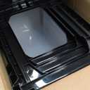 IRIS USA Plastic Drawer Storage Organizer, 3-Drawers, 2-Pack, for Classroom Art Craft Supplies, Bathroom Bedroom, Laundry Room, Black/Clear