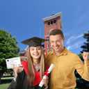 2 x Fibevon Graduation Wish & Advice Cards - 50PCs Graduate Party Supplies Advice Card for Class of 2025 Graduations Party, Graduation Favors Cardes for High School/College/Senior School (4x6 in, Black,White)