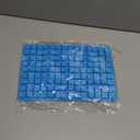 Emoly Silicone Candy Molds, 2 Pack 126-Cavity Mini Square Chocolate Molds for Gummy Jelly Truffles Pralines Caramels, Ice Cube Tray Molds (Blue)