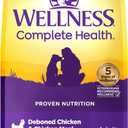 Wellness Complete Health Adult Dry Dog Food, Grain Free Kibble, Natural, Chicken Recipe, 24 lb Bag, BBD: 01 APR 2027