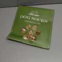 EXPAWLORER 6Pcs Anti Slip Dog Socks to Prevent Licking Paws, Dog Shoes for Hot Pavement Double Sides Dog Boots & Paw Protectors Booties for Hardwood Floors with Grip Small Medium Large Senior Dogs, L (Brown)