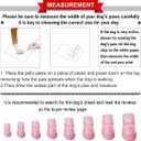 QUMY Dog Shoes for Large Dogs, Medium Dog Boots & Paw Protectors for Winter Snowy Day, Summer Hot Pavement, Water-Resistant in Rainy Weather, Outdoor Walking, Indoor Hardfloors Skid-Resistant Sole Size 6: 2.6''x3.0''(W*L) (Pack of 4)