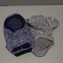 2 Pieces Dog Sweaters for Small Dogs Fall Dog Clothes Male Winter Fleece Dog Sweaters Warm Thick Pet Outfit Coat Small Dog Sweater for Boy Girl Dogs, Yorkie, Chihuahua, Pug, Cat, Pug,S,Grey Navy