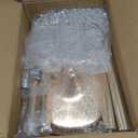 Set of 2 Luxurious Crystal Flower Stand Wedding Centerpieces on Floor Tall Metal Flower Arrangement Stand Tabletop Flower Vase for Wedding Party Hotel Home Decor (35.4"2pcs, Gold)