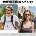 LADEESSE 3 Pack Bifocal Reading Sunglasses For Men/Women - Fashion UV400 Sunglasses With Readers Built In Sun Outdoor Protection1.75