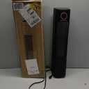 Patio Heater And Fan Combo for Indoor Use, 1500W Tower Portable Electric Space Outdoor with Remote,Infrared Heater, 15H Timer, Oscillation, Quiet, for Garage, Room, Office BLACK