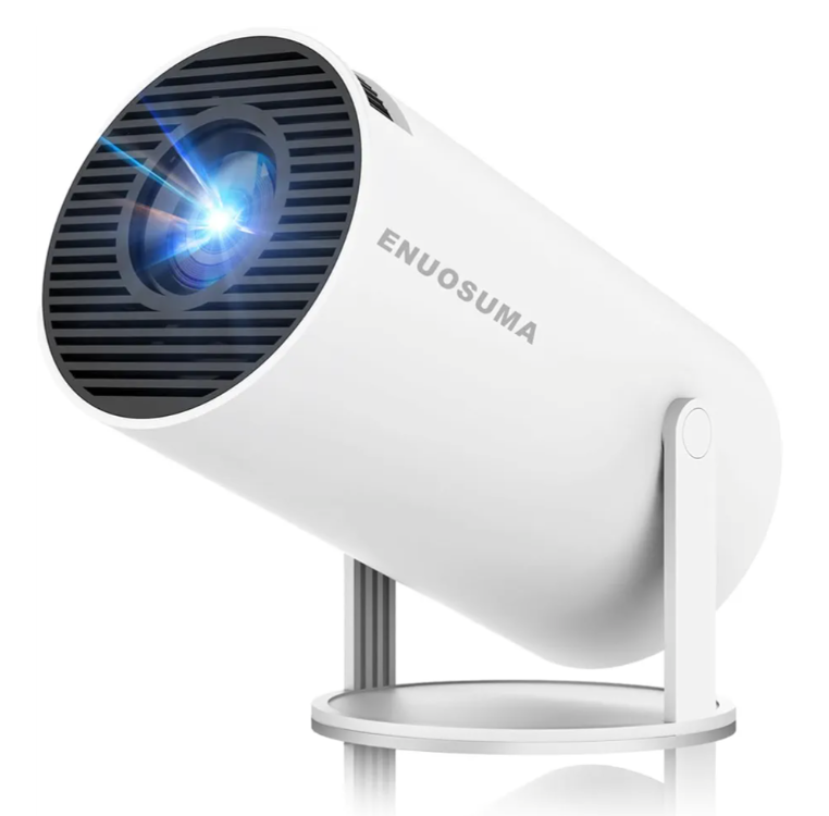 Mini Projector, Support 4K 1080P Portable Projector with Dual Band WIFI6 5G Wireless 5.2 Bluetooth Android 11, 200 ANSI Lumens, 180° Rotatable, Auto Keystone Correction,35"-130" Screen Video Projector