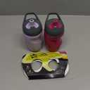 Tommee Tippee Insulated 9oz Sporty Spout Toddler Water Bottle, No Spill, Sippy Cups for Toddlers 1-3, Two-Piece Valve Helps Stop Spills, Lilac & Plum, BPA Free, Pack of 2