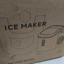 EUHOMY Ice Maker Countertop, 9 Cubes Ready in 6 Mins, 26lbs/24H, Self-Cleaning, Portable Ice Maker Machine with Carry Handle, Basket and Scoop, 2 Sizes of Bullet Ice for Home, Kitchen, Office