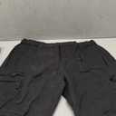 Men's-Hiking-Pants Lightweight Water Resistant Quick Dry Outdoor Pants for Fishing Travel Camping, Size 16, Black