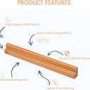 2 x Premium Wooden Card Holder for Board Games (2pcs)  Durable Solid Wood Card Rack, Multi-Row Design for Standard and Large Cards, Ideal for Family Game Nights and Collectors (25 cm)