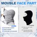 Kids Balaclava Windproof Ski Mask for Boy Girl (with Breathable Holes), Winter Hat Ski Mask for Cold Weather for Skiing (Dark Grey)