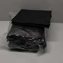 Saintrygo 10 Pcs Burlap Tote Bags Burlap Gift Tote with Handles Reusable Beach Bridesmaid Welcome Bags for DIY Wedding Shopping Pool Party Favor, 11.1''x 9.5''x 4.2''(Black)