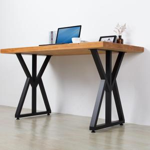 2 Pcs Industrial Metal Furniture Legs (H28 x W20) Rustic Decory Triangular Coffee Table Legs, Heavy Duty Metal Desk Legs, Dining Table Legs, DIY Cast Iron Bench Legs,Black